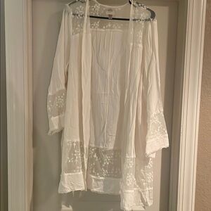 Knox Rose Cream Sheer Blouse with Delicate Embroidery